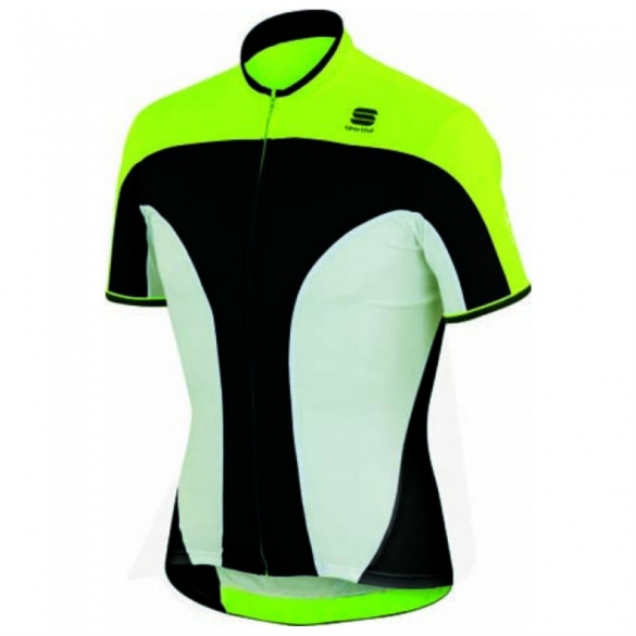 Sportful Crank 3 fietsshirt geel/zwart/wit heren 1101215